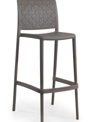 Polypropylene Stool Gray - Beige 75 cm | 47.8 x 50.75 x 104.6 cm