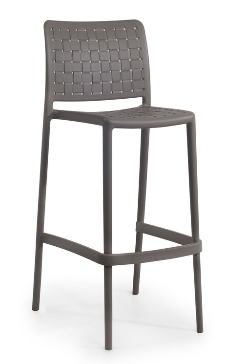 Polypropylene Stool Gray - Beige 75 cm | 47.8 x 50.75 x 104.6 cm