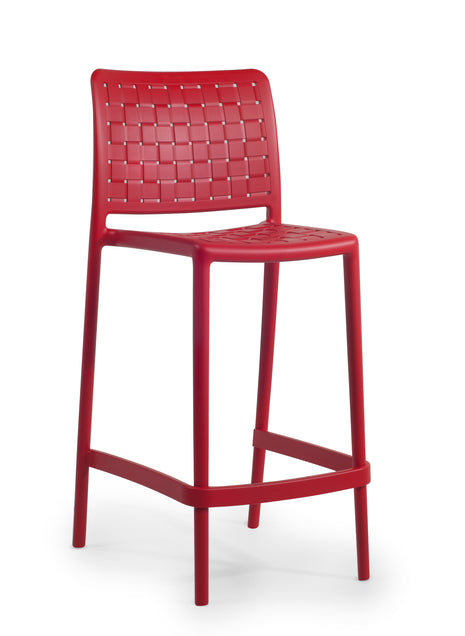 Polypropylene Stool Red 65 cm | 47.8 x 50.75 x 94.6 cm