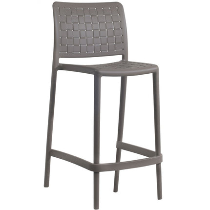 Polypropylene Stool Gray - Beige 65 cm | 47.8 x 50.75 x 94.6 cm
