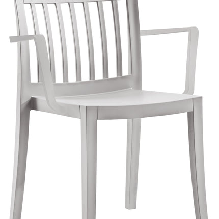 Polypropylene Armchair Light Gray | 60 x 54 x 86 cm