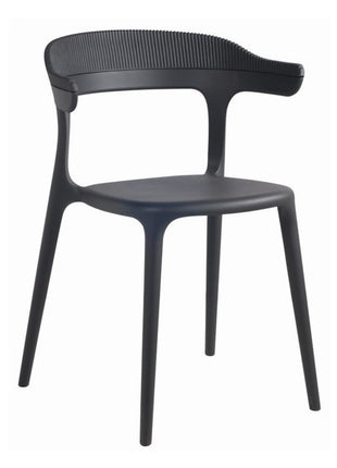 Anthracite Polypropylene Chair | 55 x 51 x 77 cm