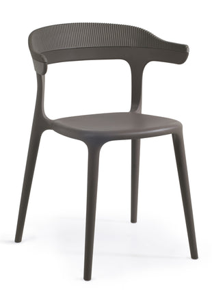 Polypropylene Chair Gray - Beige | 55 x 51 x 77 cm