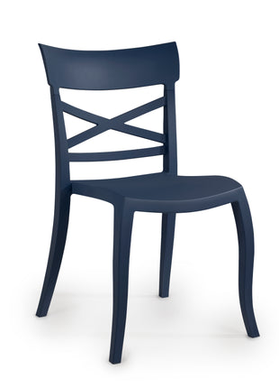 Dark Blue Polypropylene Chair | 49 x 55 x 84 cm