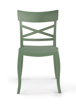 Olive Polypropylene Chair | 49 x 55 x 84 cm