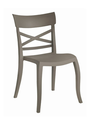 Polypropylene Chair Gray - Beige | 49 x 55 x 84 cm