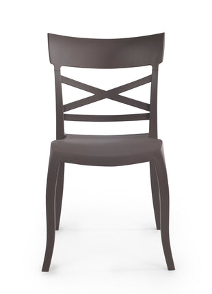 Polypropylene Chair Gray - Beige | 49 x 55 x 84 cm