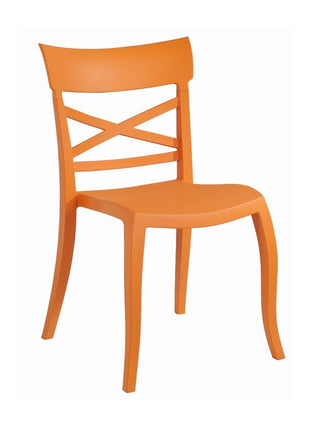 Polypropylene Chair Orange | 49 x 55 x 84 cm