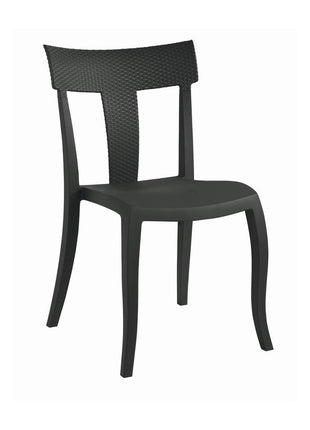 Anthracite Polypropylene Chair | 49 x 55 x 84 cm