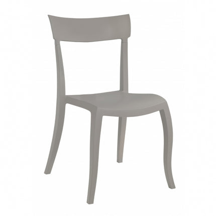 Polypropylene Chair Gray - Beige | 49 x 55 x 84 cm