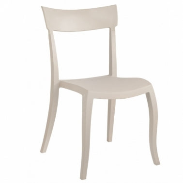 Beige Polypropylene Chair | 49 x 55 x 84 cm