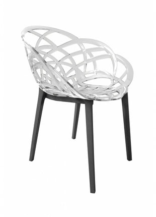 Armchair Polycarbonate Transparent| 59 x 60 x 83 cm