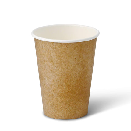 Single Wall Paper Cup 12 oz in Kraft Color | 50 Pieces / Pack