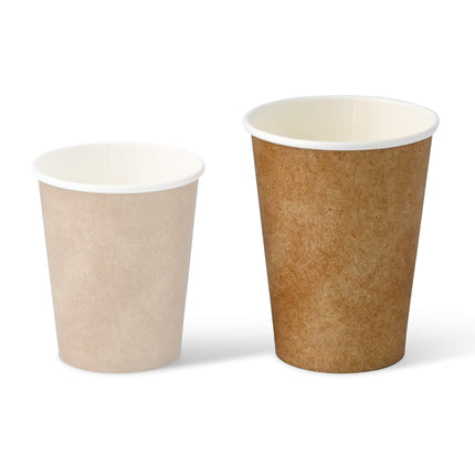 Single Wall Paper Cup 12 oz in Kraft Color | 50 Pieces / Pack