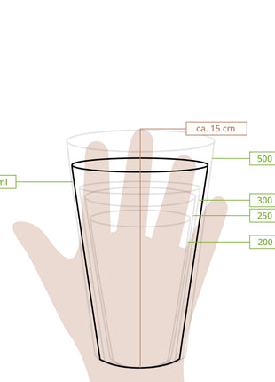 Ποτήρι Πλαστικό 400 ml σε Διάφανο Χρώμα | 50 Τεμάχια / Πακέτο