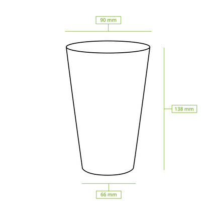 Ποτήρι Πολυκαρβονικό Διάφανο 500 ml | 10 Τεμάχια / Πακέτο