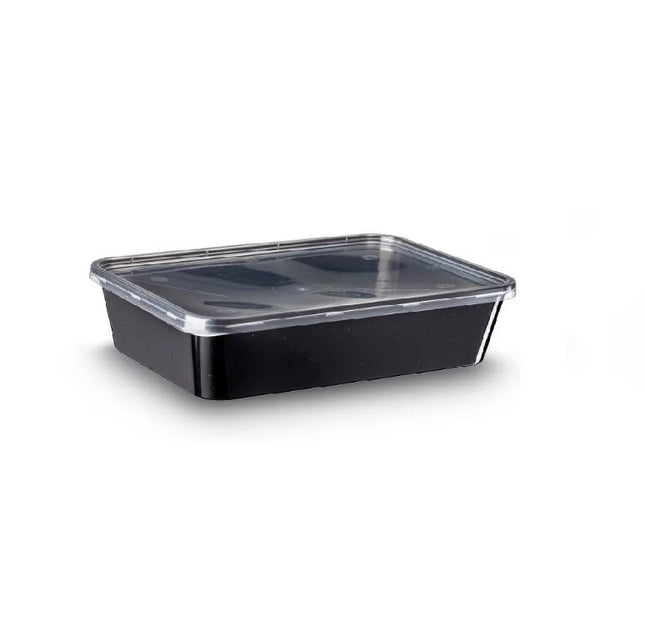 Microwave Container 500 ml with Flat Lid | 50 Pieces / Pack