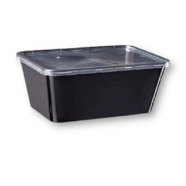 Microwave Container 1250 ml with Flat Lid | 50 Pieces / Pack