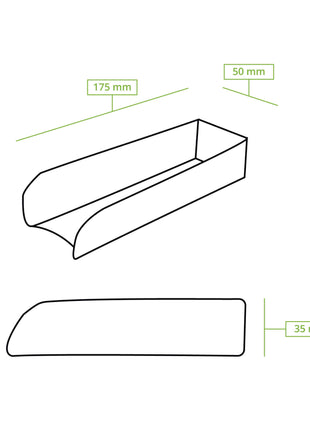 Θήκη Take Away Hot Dog 17,5 x 5 x 3,5 cm σε Kraft Χρώμα | 50 Τεμάχια / Πακέτο