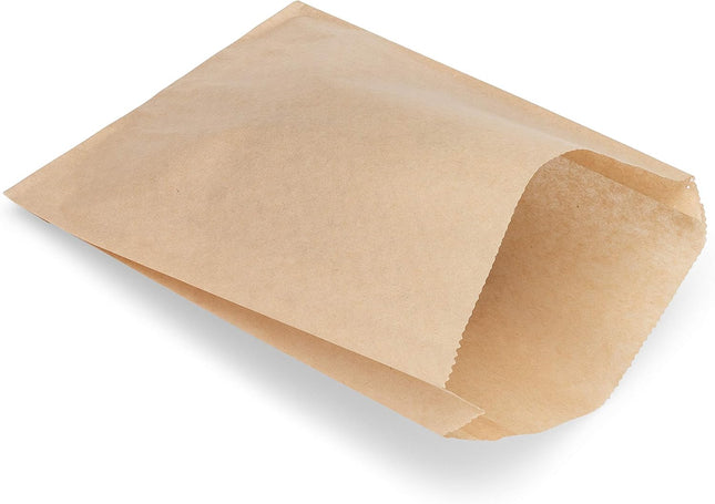 Paper Packaging for Sandwich Medium 14 x 14.5 x 3 cm in Kraft Color | 10 Kg / Package