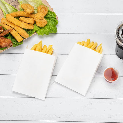 Paper Packaging for French Fries 11.5 x 10 cm in White Color | 3000 Pieces / Package