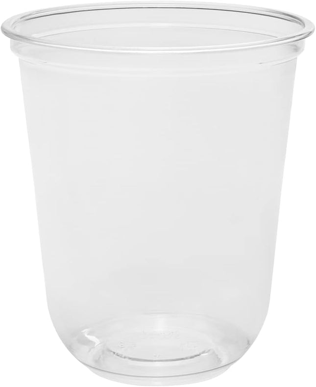 U-Shape Plastic Cup 330 ml in Transparent Color | 50 Pieces / Pack