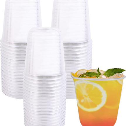 U-Shape Plastic Cup 500 ml in Transparent Color | 50 Pieces / Pack