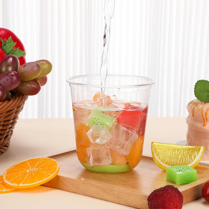 U-Shape Plastic Cup 500 ml in Transparent Color | 50 Pieces / Pack