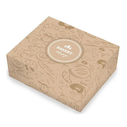 Pastry Box 23 x 12.5 x 4.5 cm "Syropiasta" (No. 1), Style 1 | 10 Kg / Package